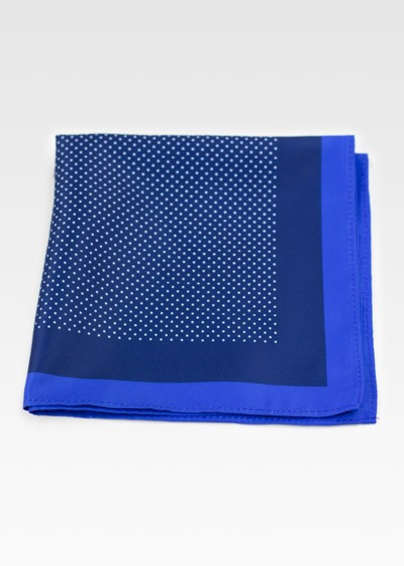 Ziertuch klassisches Punkt-Dekor marineblau
