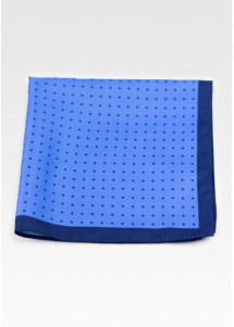 Einstecktuch klassisches Punkt-Pattern blassblau