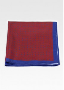 Ziertuch klassisches Punkt-Pattern bordeaux