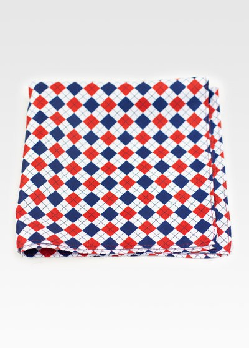 Einstecktuch Retro-Design navy perlweiß perlweiß