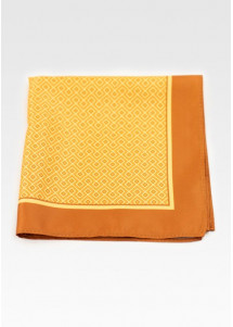 Ziertuch Treppenmuster orange