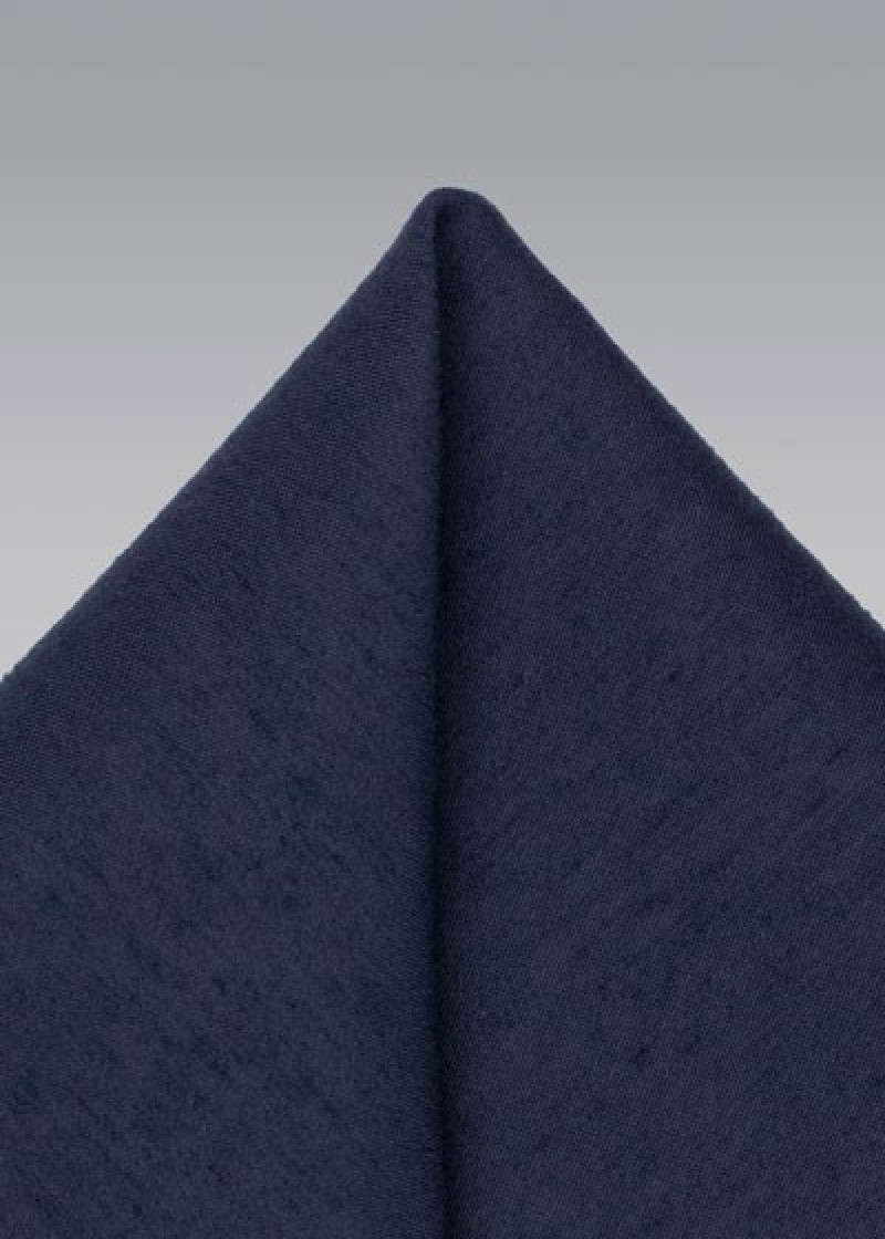Ziertuch melierte Oberfläche marineblau