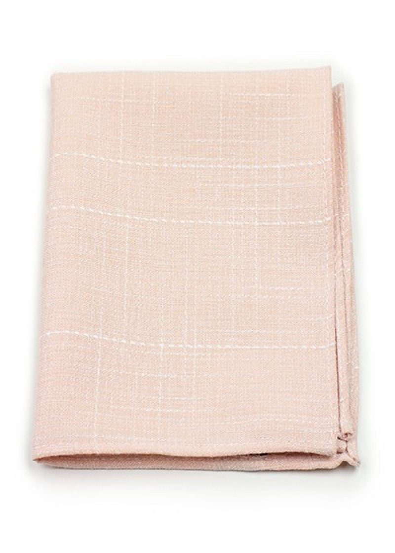 Ziertuch Baumwolle meliert apricot