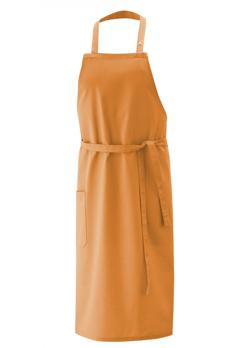 Latzschürze mit Tasche in Terracotta