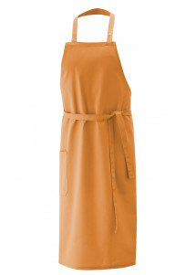Latzschürze mit Tasche in Terracotta