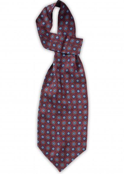 Ascot aus dem gleichen Stoff und Farbe