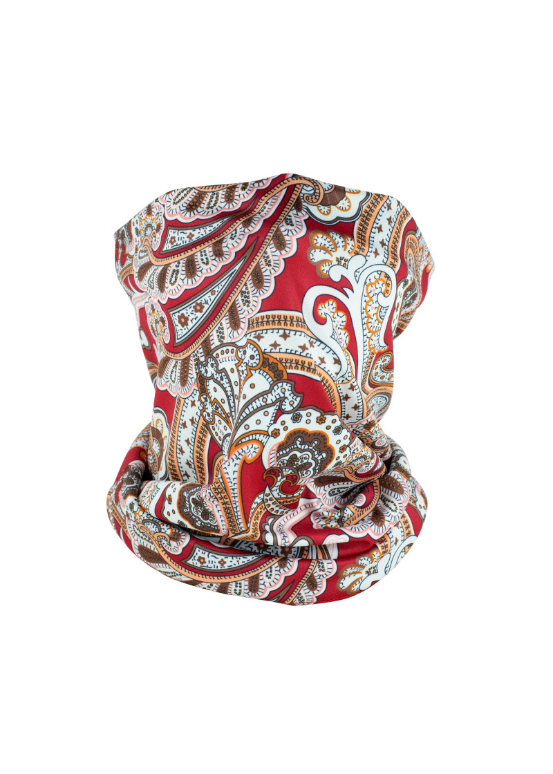 Schlauchtuch / Gesichtsbedeckung Paisley rot