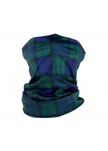 Schlauchtuch kariert edelgrünblau edelgrün