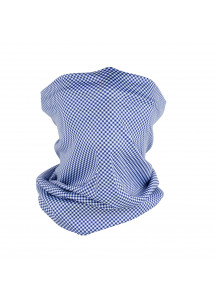 Schlauchtuch rautiert blau schneeweiß