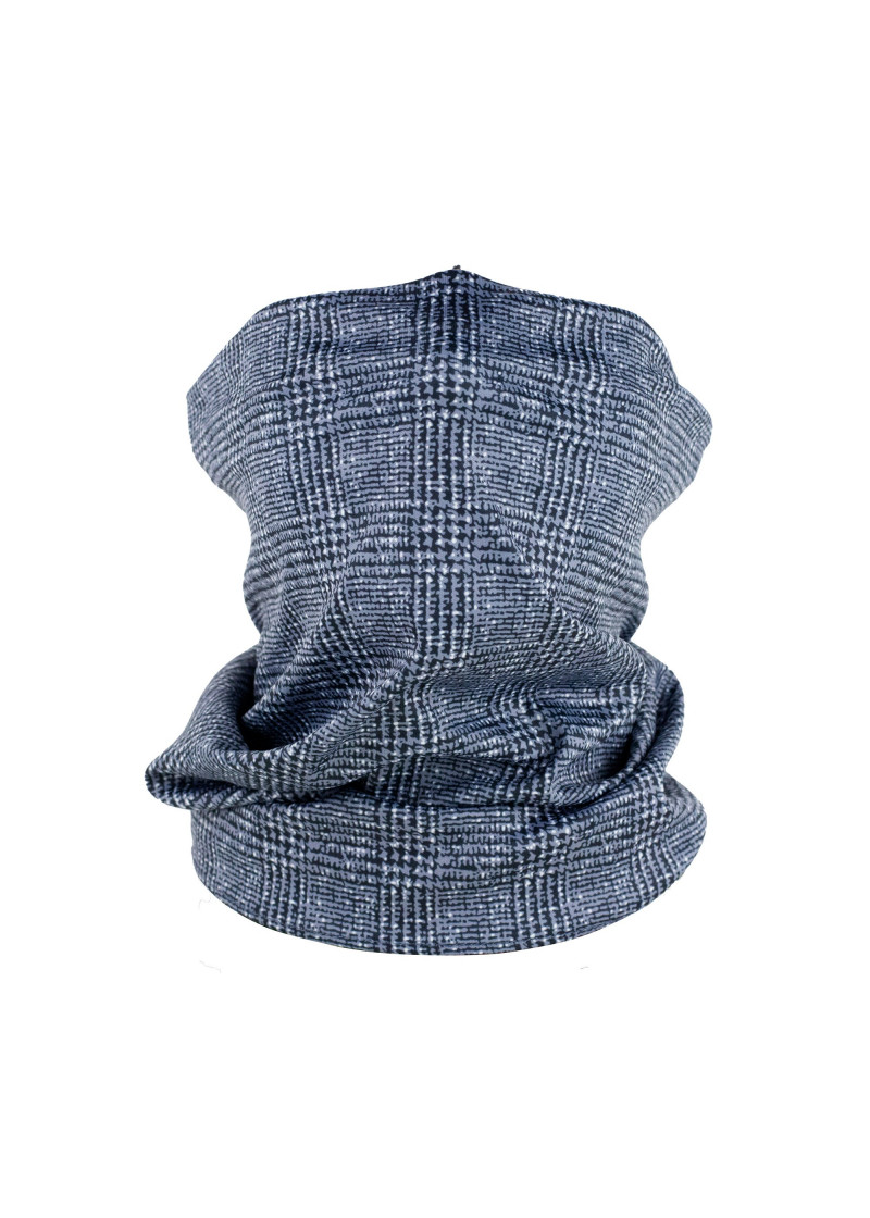 Schlauchtuch kariert marineblau weiß