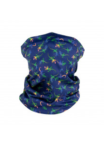Schlauchtuch Geckos marineblau
