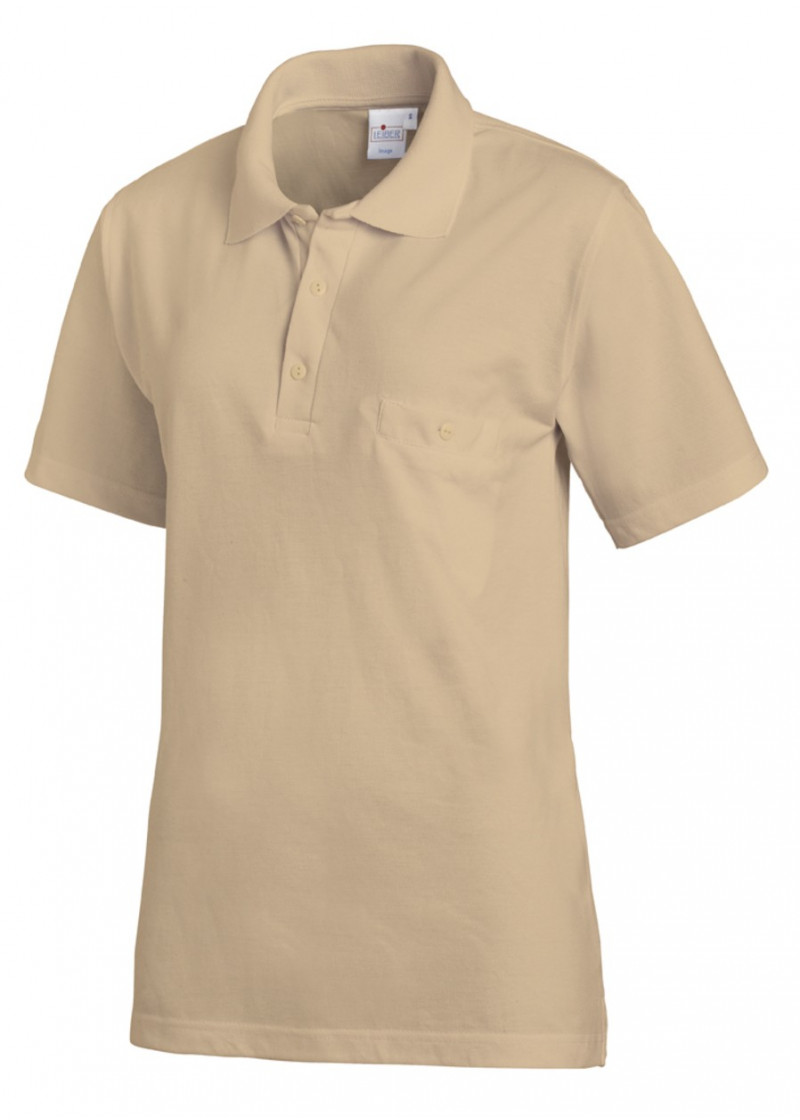 Pflegeleichtes Unisex-Polo-Shirt in Sand