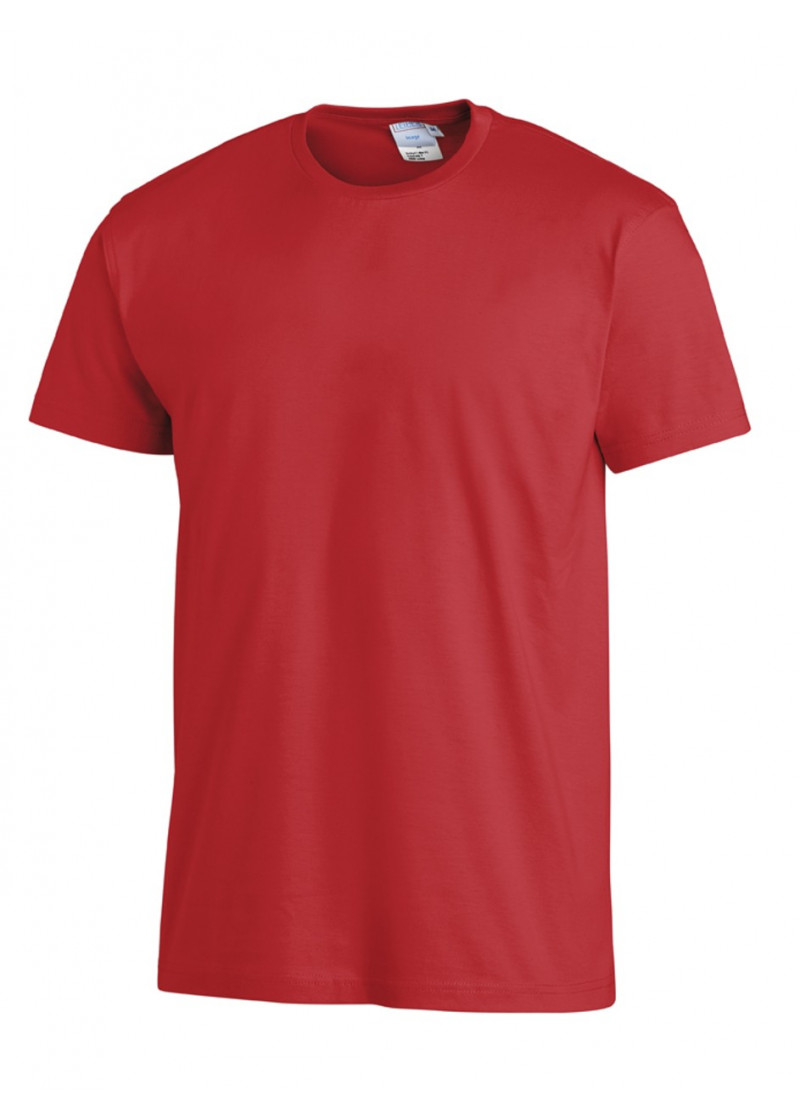Klassisches, einfarbiges Rundhals-T-Shirt in Rot