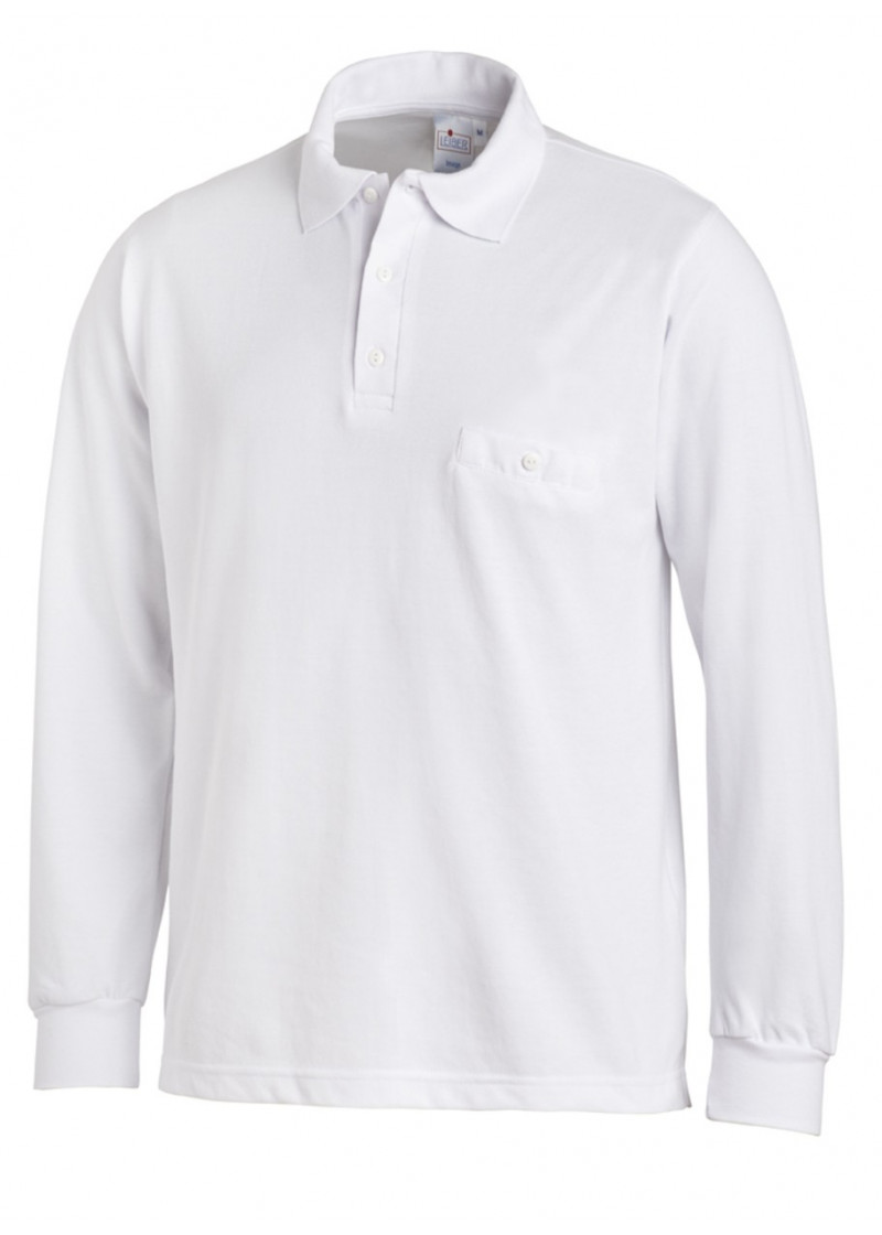 Schlichtes, klassisches Uni-Polo in Weiß