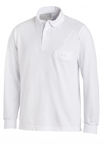 Zurückhaltendes Unisex Poloshirt in Weiß