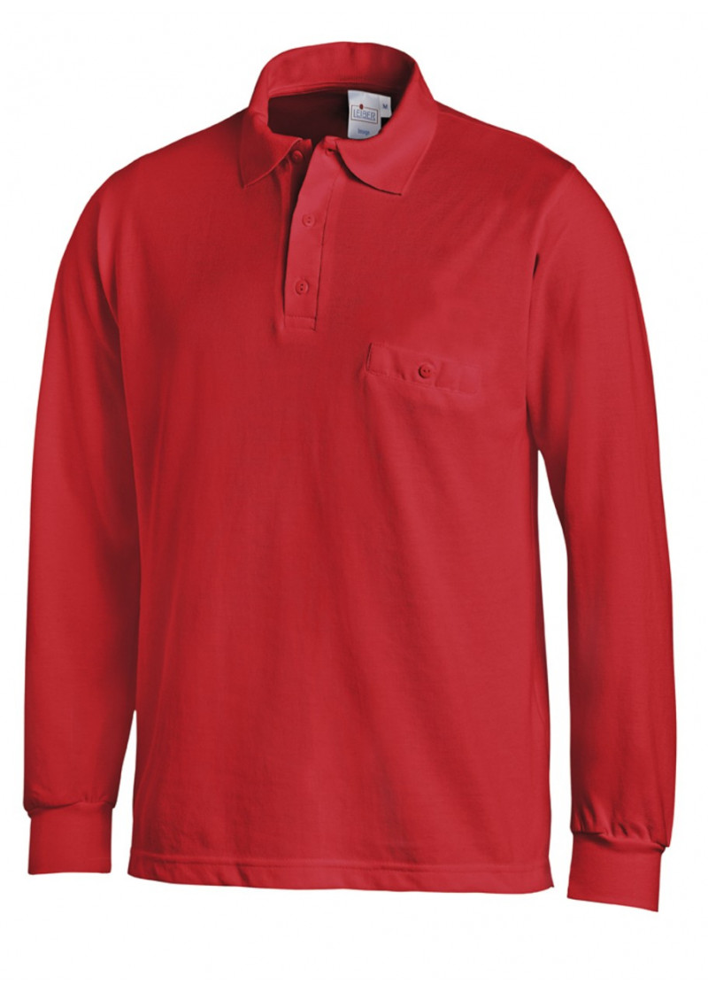 Schlichtes, klassisches Uni-Polo in Rot