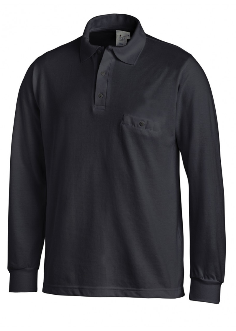 Schlichtes, klassisches Uni-Polo in Marine