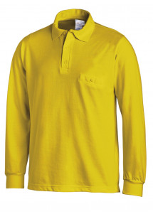 Schlichtes, klassisches Uni-Polo in Gelb