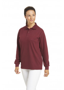 Schlichtes, klassisches Uni-Polo in Bordeaux