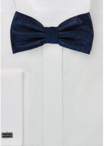 Fliege stylisches Paisleymuster navy