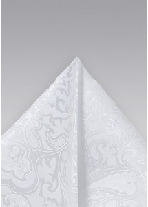 Ziertuch schneeweiß florales Motiv