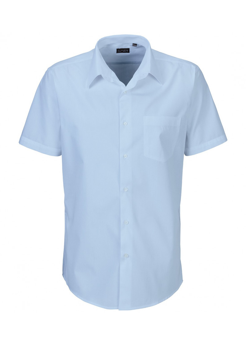 Kurzarm Herren-Hemd Businesshemd light blue