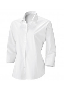 Taillierte Exner Damenbluse mit 3/4-Arm 