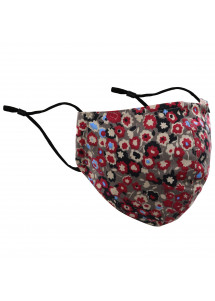 Gesichtsmaske Blumenmuster bunt