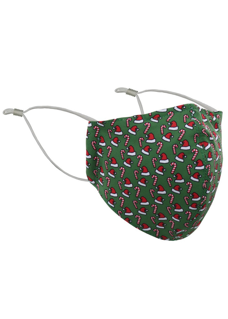 Gesichtsmaske Weihnachts-Dekor edelgrün
