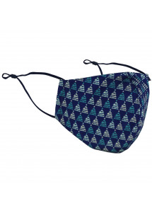 Gesichtsmaske Weihnachts-Pattern marineblau