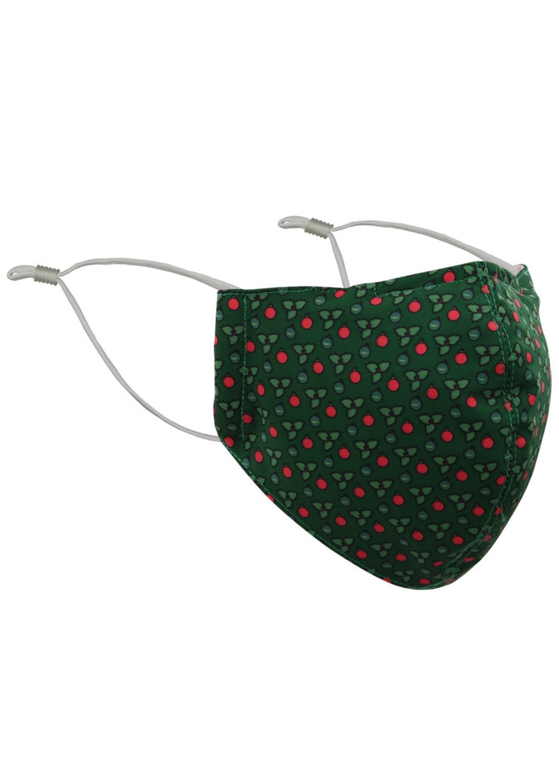 Gesichtsmaske Weihnachts-Dekor tannengrün