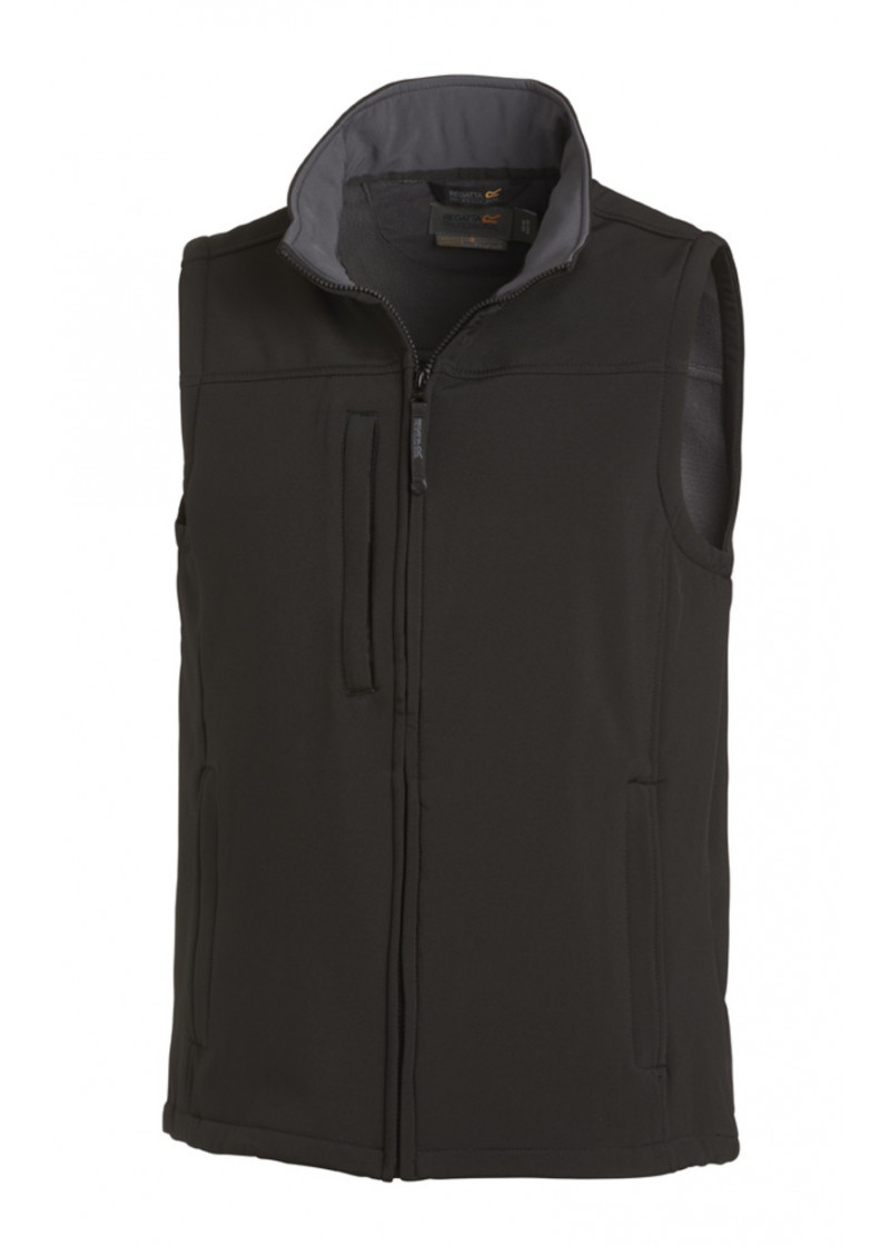 Herren Softshell-Weste in schwarz