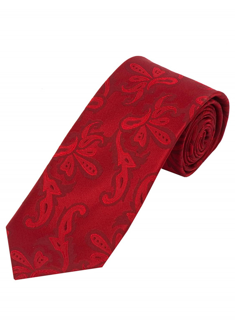 Besonders schmal geformte Krawatte Paisley-Muster