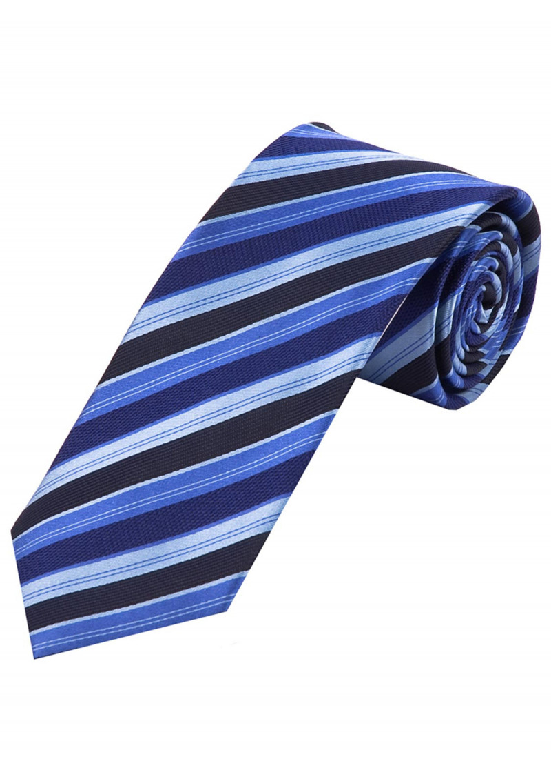 Herrenkrawatte Streifenmuster marineblau