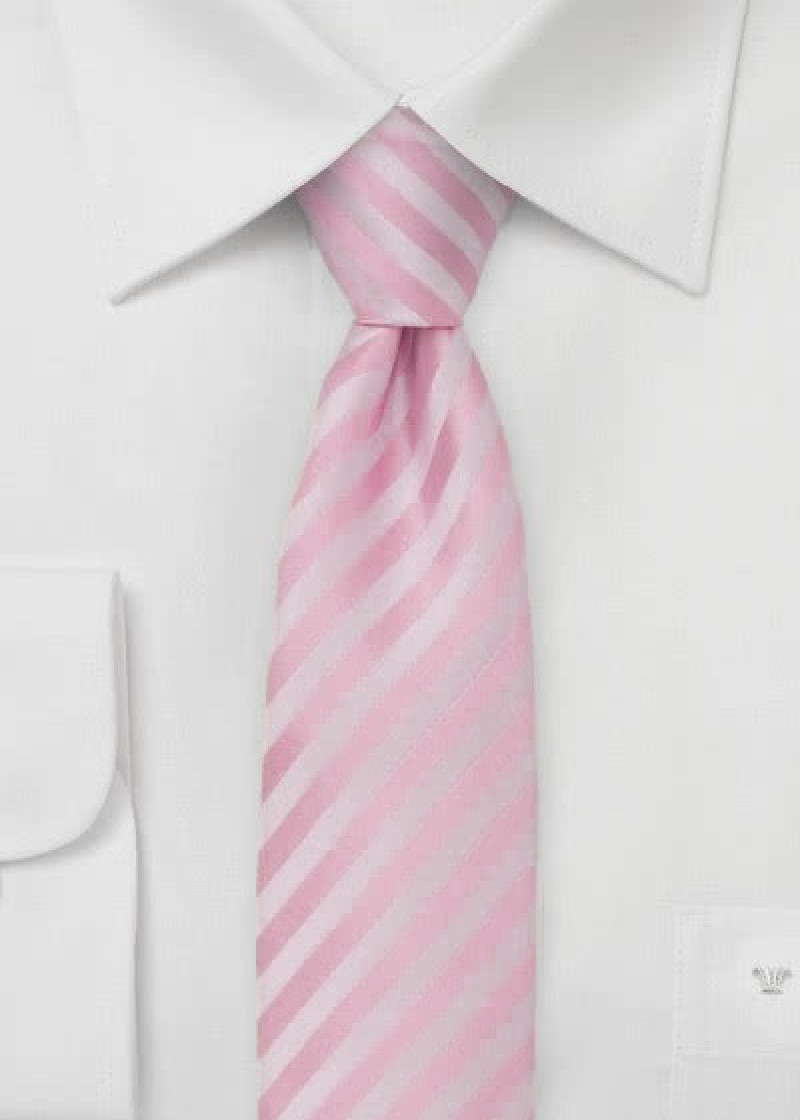 Granada  schmale Mikrofaser Krawatte blush