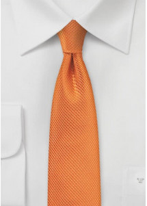 Schmale Krawatte Struktur orange