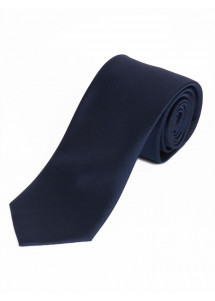 Satin-Businesskrawatte Seide monochrom navyblau