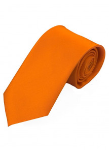 Satin-Krawatte Seide monochrom orange