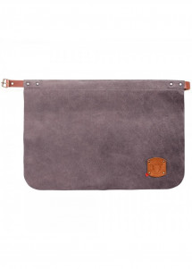 Vorbinder aus Leder im Rusticstyle - Taupe