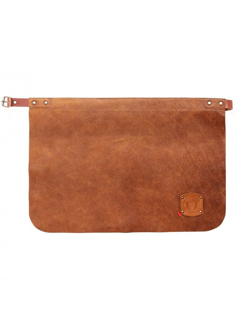 Vorbinder aus Leder im Rusticstyle - Rust