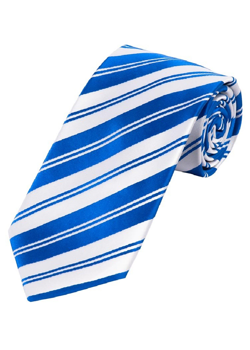 Streifen-Krawatte perlweiß royal