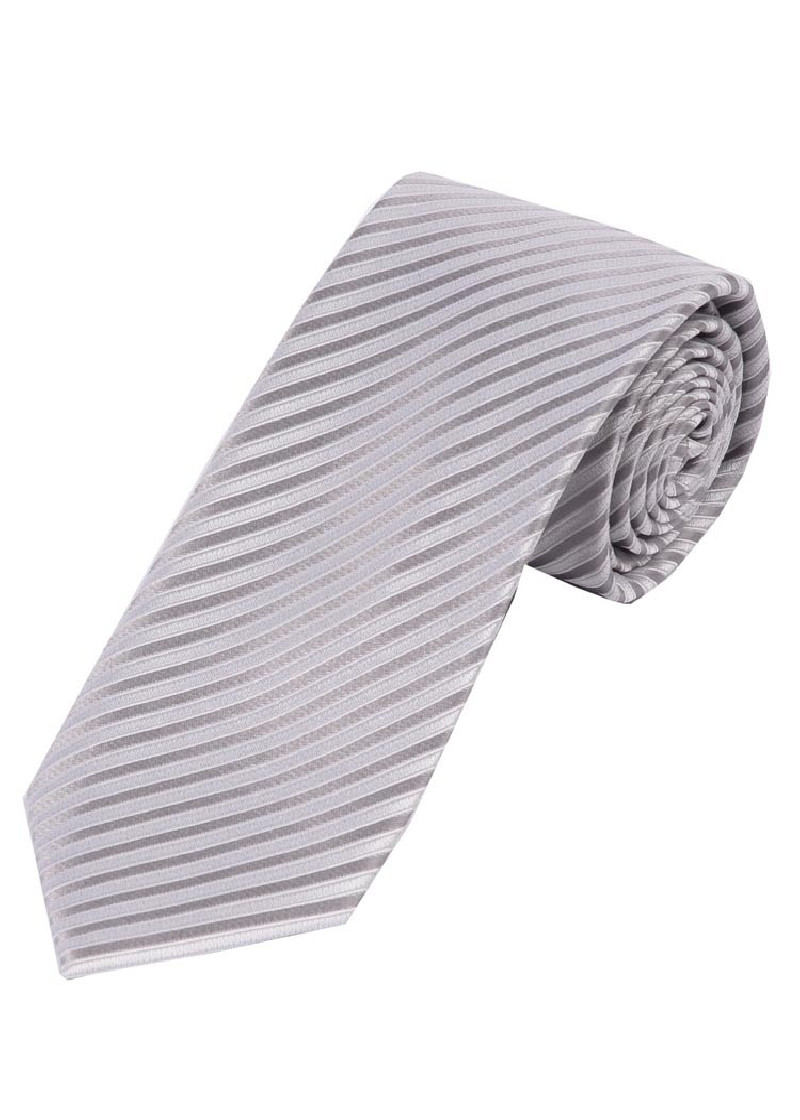 Krawatte monochrom Linien-Struktur silber