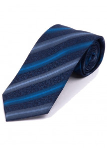 Businesskrawatte florales Muster Linien blau
