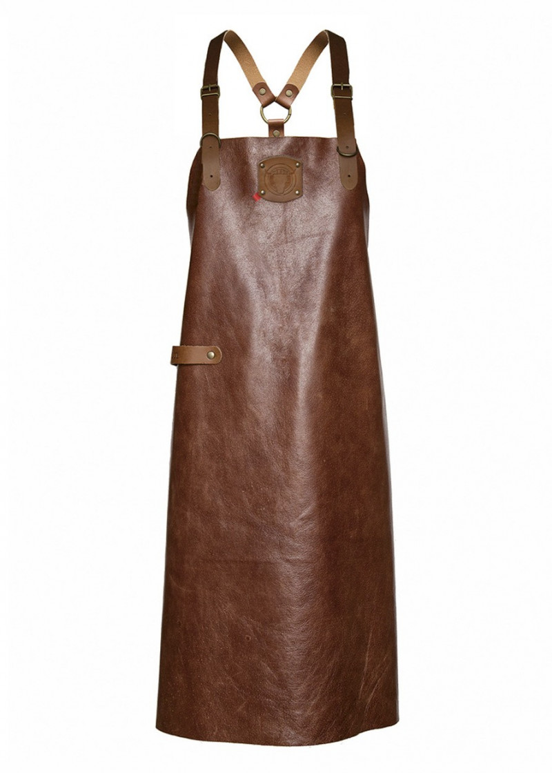 Cognac Lederschürze "Classic" XL
