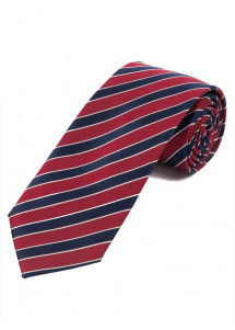 Optimale Krawatte Streifendesign rot navy perlweiß