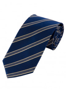 Krawatte Struktur-Muster Streifen navy champagner