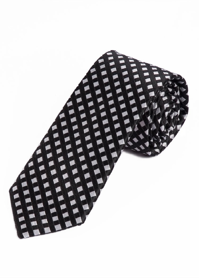 XXL-Businesskrawatte elegante Gitter-Oberfläche