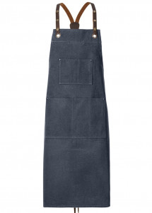 Gewachste Schürze Sussex - in Navy