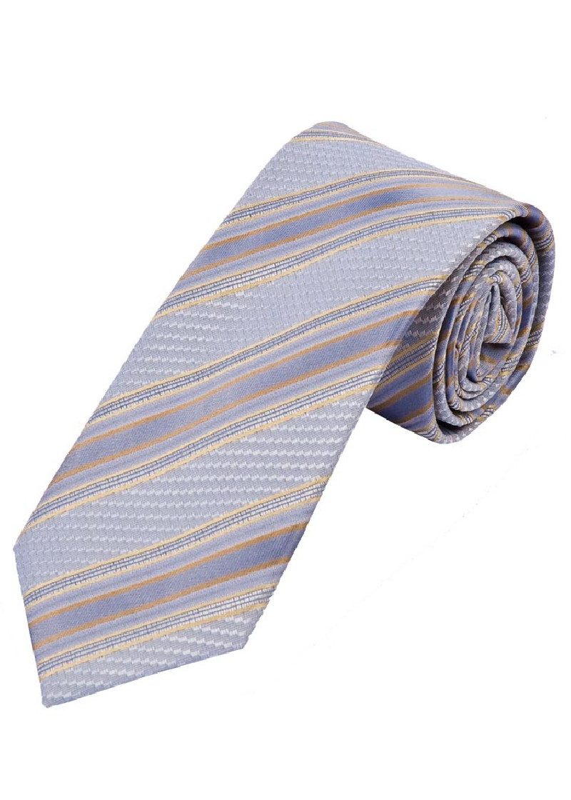 XXL-Businesskrawatte Struktur-Pattern Streifen