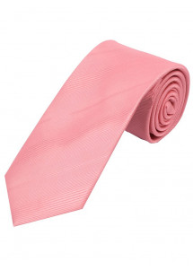 XXL-Krawatte monochrom Streifen-Struktur rosé
